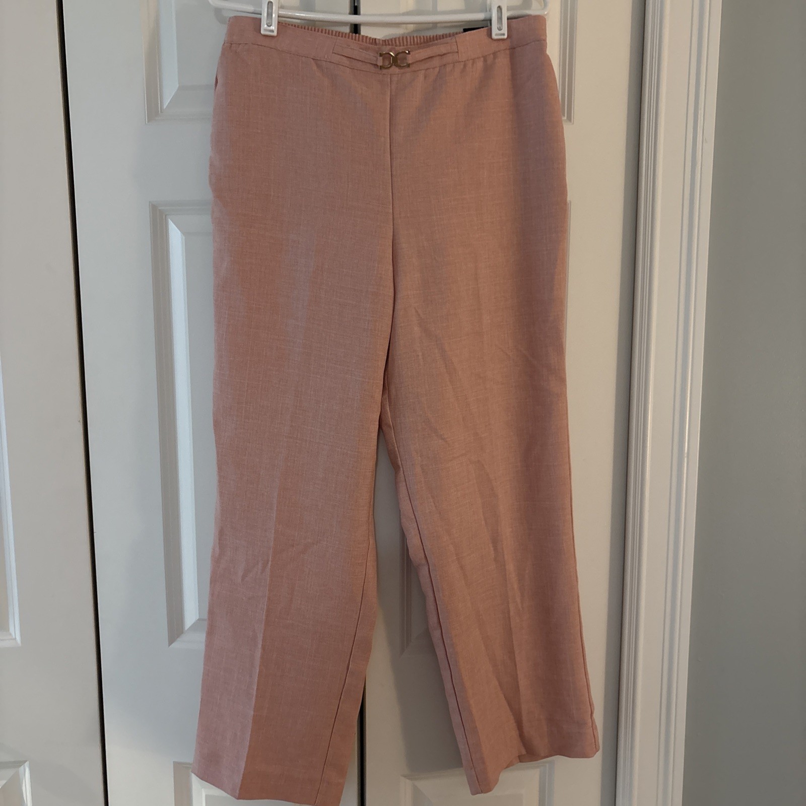 Alfred Dunner Women's Classic Fit Pants Pink, Size 12
