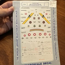 Superscale Decals 720546 1/72 Scale F-16A & N, USN & Danish AF