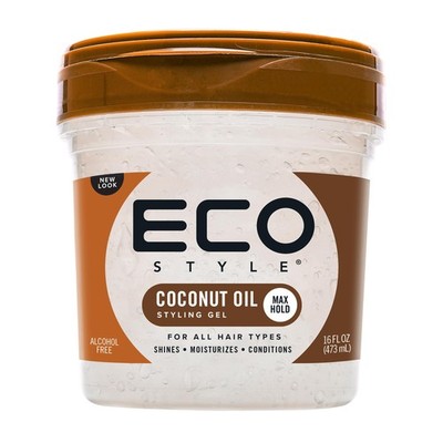 Ecoco Eco Style Gel - Coconut Oil - Adds Luster And Moisturizes Hair -