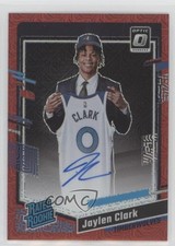 2023-24 Panini Donruss Optic Choice Red Prizm Jaylen Clark #263 Auto 00ws