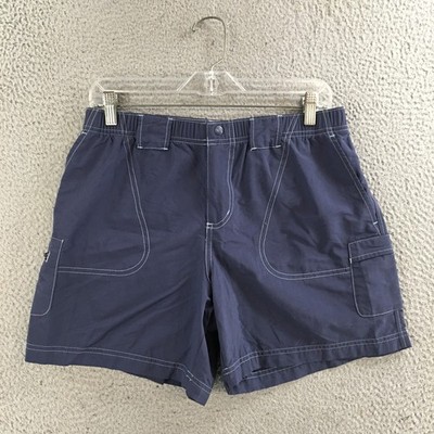 Columbia Sandy River Cargo Shorts Womens M Navy Blue Nylon Classic Fit AL4572