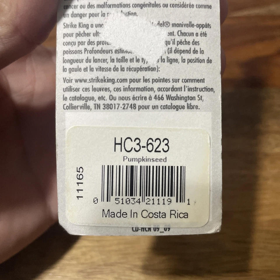 Vintage Strike King Crankbait Fishing Lures. Rare Pumpkinseed Pattern. New. - Image 4 of 4