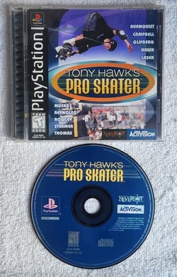 Playstation 1 PS1 Game Tony Hawk s Pro Skater Black Label 1999 Complete