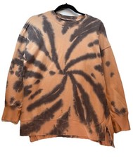 SO Lounge Life Weekend Women's Orange Tie Dye Crewneck Sweatshirt Kohl's Cozy