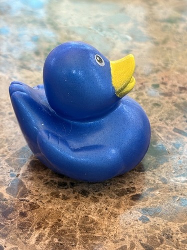 Navy Blue Rubber Duck Duck of the Month Toy – Bath Time or Jeep Duck Gift - Picture 2 of 8
