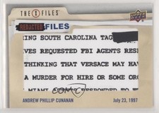 2019 Upper Deck The X-Files: UFOs & Aliens Edition Redacted Files Level One 1u0