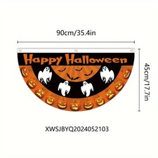 Happy Halloween Banner Hanging Garland Pumpkin Ghost Party Home Wall Decor