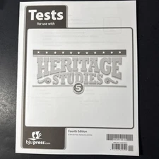 BJU Press - Heritage Studies 5 Tests (4th edition) 500389