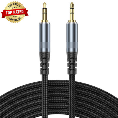 AUX Cable 10Ft 3.5Mm Audio Cable Long Aux Cord Male to Male 10 Feet Auxiliary He