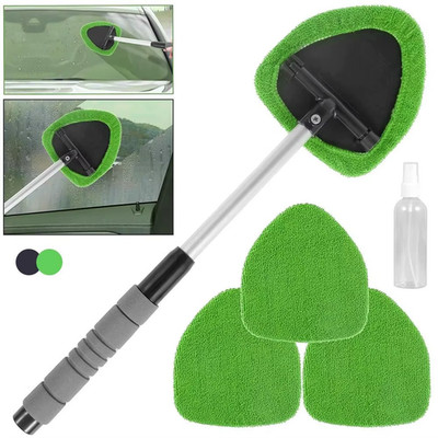 Windshield Cleaner Wand Microfiber Car Inside Window Cleaning Tool Anti Fog 2025
