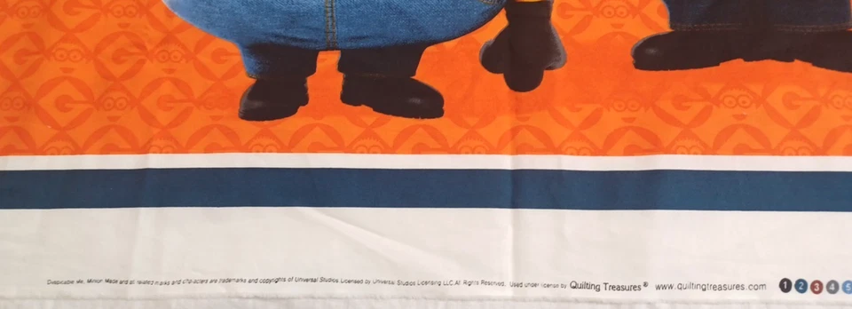 Despicable Me Minion Cartoon Universal Quilting Treasures 44x35 Fabric Panel - Image 3 of 4