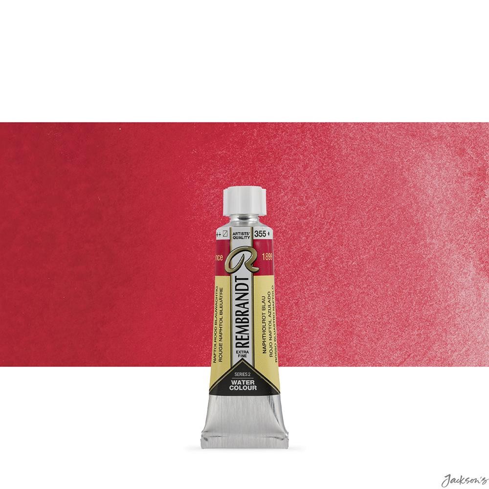 Royal Talens Rembrandt Watercolour Paint Tube 10ml Naphtol Red Bluish Art