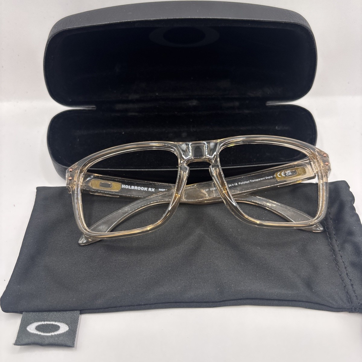 OAKLEY HOLBROOK OX8156-1454 Polished Transparent Sepia 54-18-137