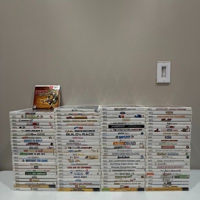 Wii game bundle lot! 100 Unique titles! Call of duty, star wars, dance, sports 2