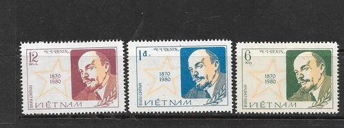 NORTH VIETNAM Sc 1049-51 NH ISSUE OF 1980 - LENIN - (CO25)