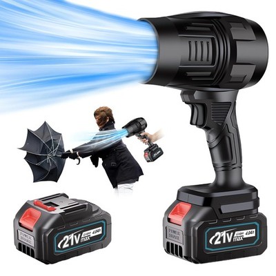 21V Brushless Cordless Battery Jet Fan Leaf Blower and Charger Mini Air Duster