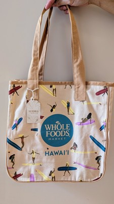 Whole Foods Surfer girl Hawaii Exclusive Large Rope Tote Bag | eBay