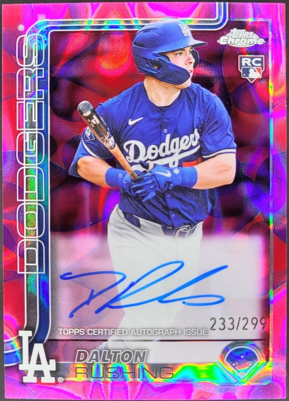 2025 Topps Chrome Update Series - Rookie Autographs Dalton Rushing 