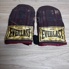 Vtg Everlast 4308 Top Grain Leather Speed Bag...