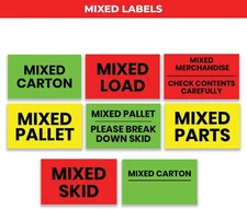 StickerJet OSHA Mixed Labels Stickers Rectangle Labels – 500 Qty/Roll - Paper