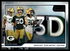 2020 Score 3D Green Adrian Amos/Blake Martinez/Kevin King Green Bay Packers