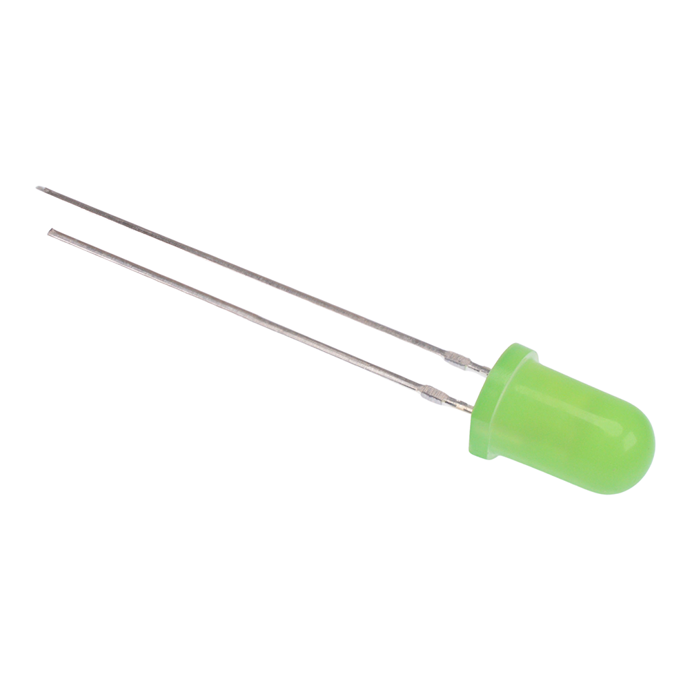 50 x Green Flashing 5mm Diffused LED 1.8Hz 3000mcd