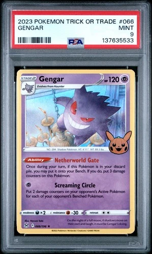 2023 POKEMON TRICK OR TRADE #066 GENGAR PSA 9