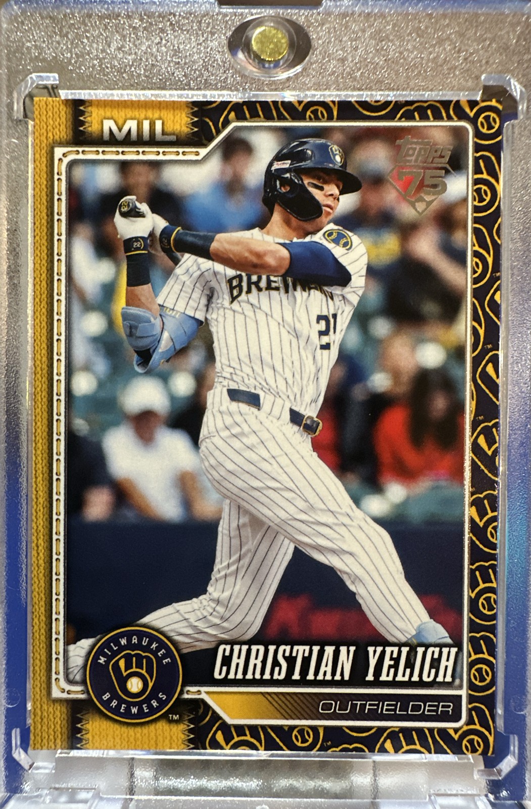 2026 Topps Series 1 - Christian Yelich #154 Team Color Border SSP