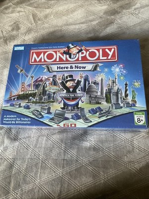 Monopoly Here & Now Edition America Has Voted Board Game New Factory Sealed