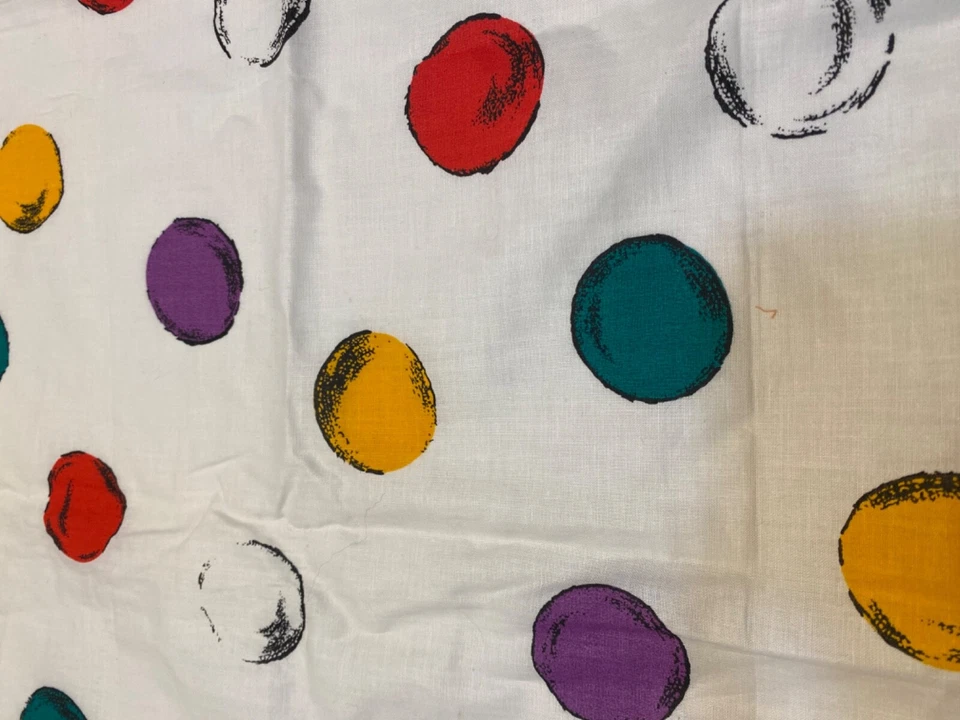 Polka Dot Fabric 33” x 58” W Novelty Cotton Sewing Quilt Multicolor - Image 2 of 4