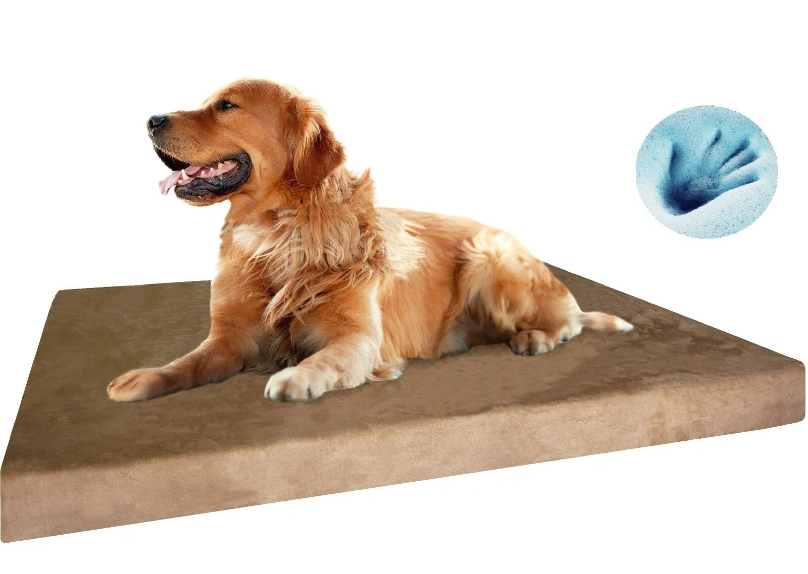 Durable Waterproof Extra Large Orthopedic MEMORY FOAM Pad Pet Dog Bed 40"X35"X4"
