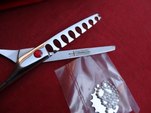 6" Hairdressing Thinning Textur Hair Cutting Scissors/Japanese Steel (Full 6.5") - Picture 9 of 16