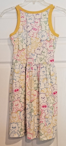 Care Bears Lot Of 2 Girls Sleeveless Tank Dresses Pink & Multicolor Size L 10/12 - Picture 9 of 13