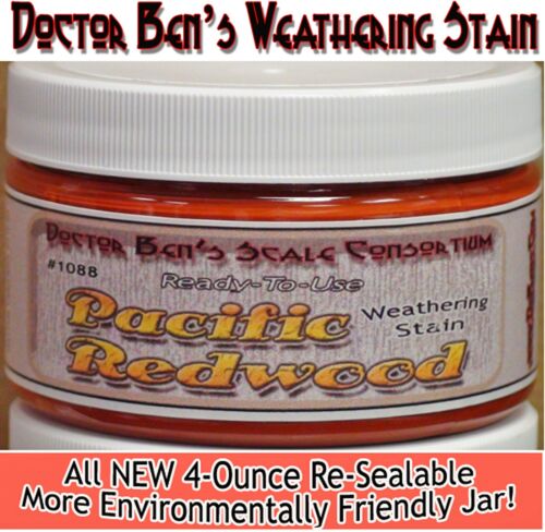 Pacific Redwoo Weathering Stain-Doctor Ben's Wood plástico metal resina pab1741