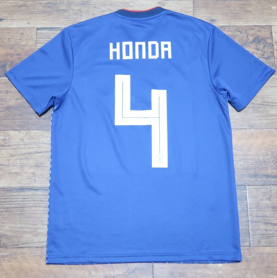  日本代表 HONDA 4 サッカーシャツ Japan Soccer Jersey Football Shirt #4 Honda 100% Original M(S