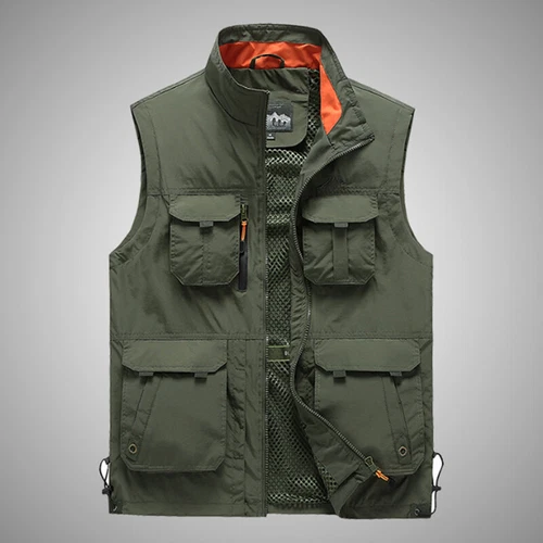Weste Herren Outdoor Anglerweste Vielen Taschen Arbeitsweste Jagd Freizeitweste - Bild 9 von 18