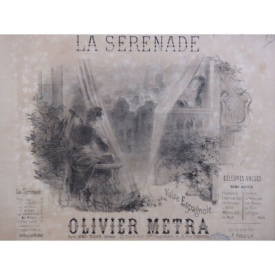 MÉTRA Olivier La Sérénade Klavier 19. Jahrhundert