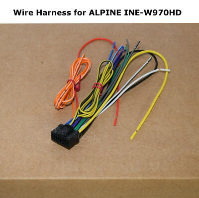 New Wire Harness for ALPINE INEW970HD INE-W970HD FREE FAST SHIPPING