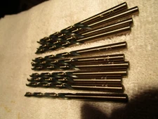 (11) #17 HSS 135° Split Point Black & Gold Finish Jobber Drill