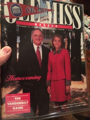 1997 Ole Miss Rebels Vs Vanderbilt Football Program,Oxford MS ,homecoming