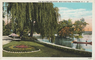 AK The Willows and River, West Side Park, Paterson, N. J.