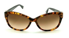Diane von Furstenberg Ladies Designer Brown Orange / Brown Gradient Sunglasses