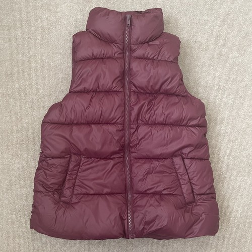 Old Navy Puffer Vest Womens XS Maroon 