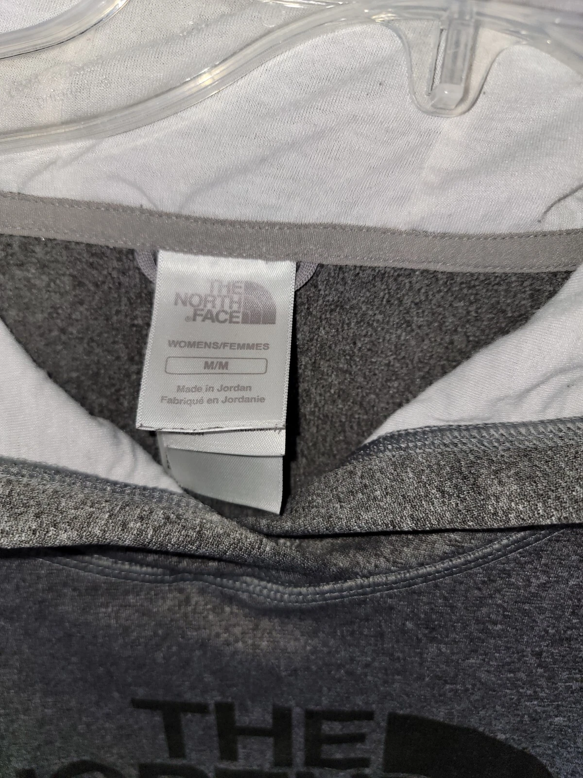 VETEMENTS Felpa con cappuccio The North Face donna media ottime condizioni logo nero pulito