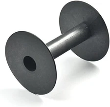 10 Pcs - Empty Bobbin round Hard Plastic Wire SPOOLS END Clear 4 Ribbon Lace Lin