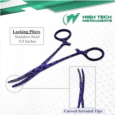 Watch Repair & Jewelry Fix Sorting Repairing Locking Pliers Curved Tip 5.5"