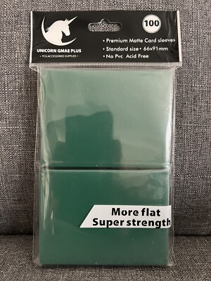 green card sleeves Dragon Shield Matte Sleeves (Forest Green) main image 1