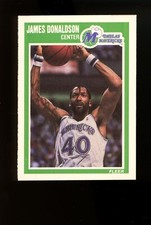 1989-90 Fleer #34 James Donaldson Dallas Mavericks Pack Fresh Sharp!