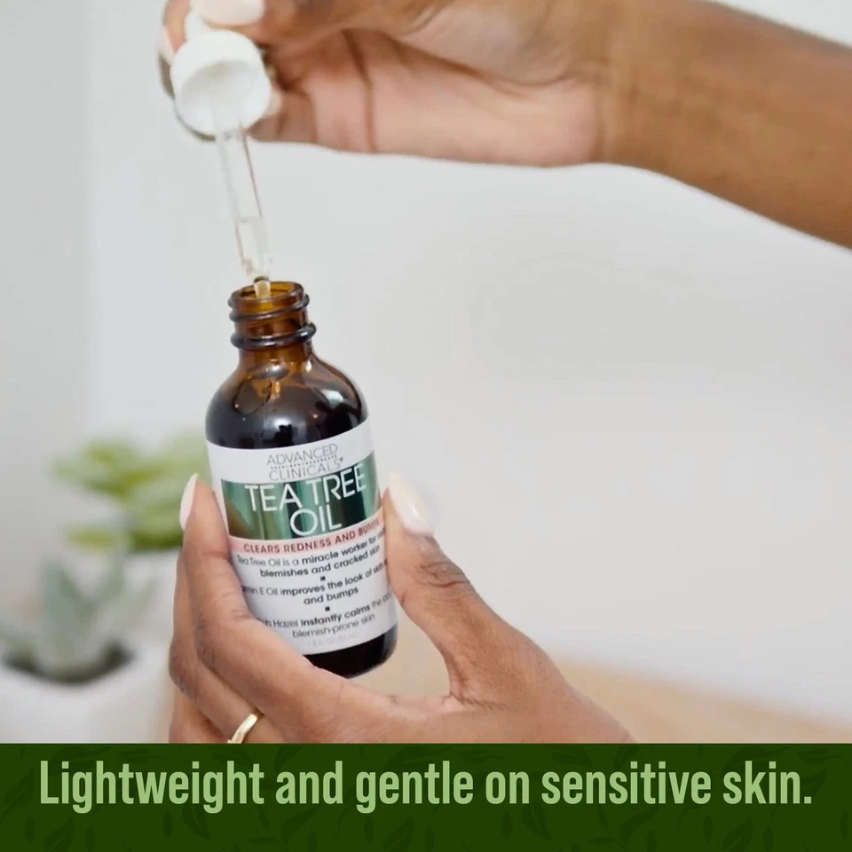 Tea Tree Oil Serum Pack of 2 Anti Acne Facial Serum for Clear Skin 1.8 Fl Oz - Image 4 of 4