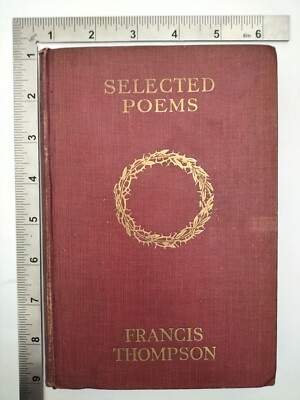 Ausgewählte Gedichte Francis Thompson 1919 Hardcover Burns And Oates